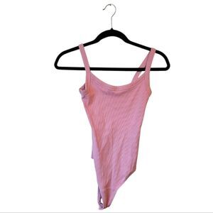 Abercrombie & Fitch Soft A&F Women's Pink Ribbed Bodysuit Size S